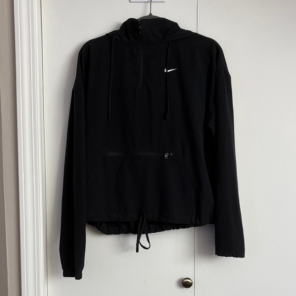 Nike Women's Black Hooded 1/4 Zip